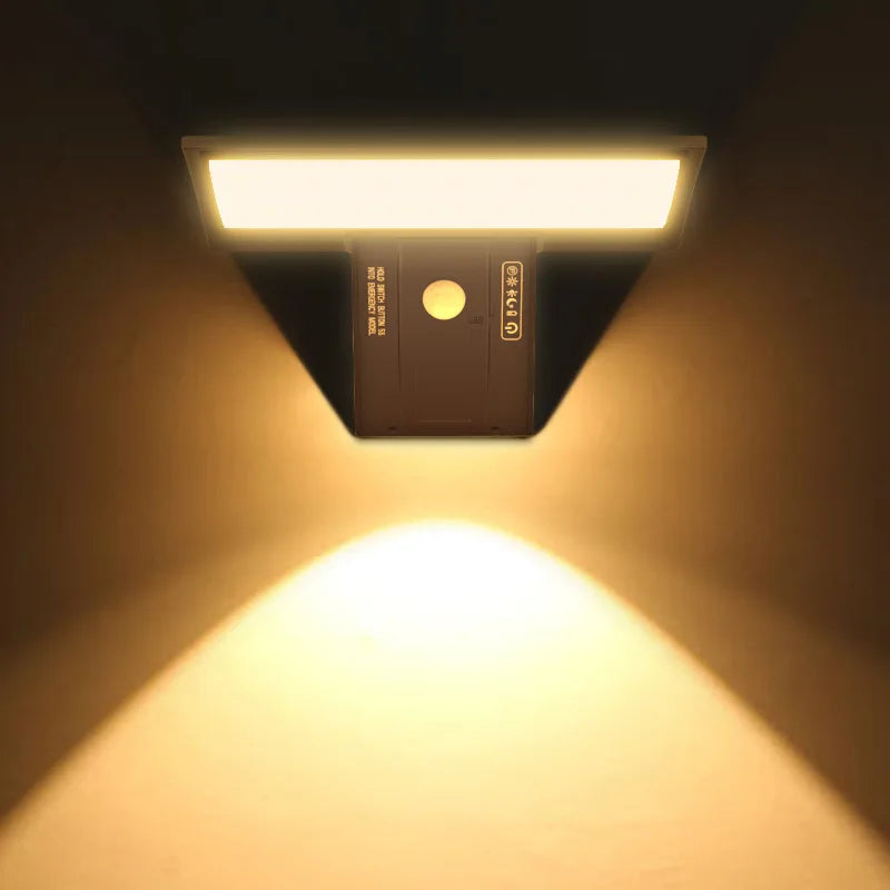 Solar Security Lights Solar Flood Lights Outdoor Waterproof with Motion Sensor 4 Modes 90 LEDs Wall Lights for Porch Yard Garden