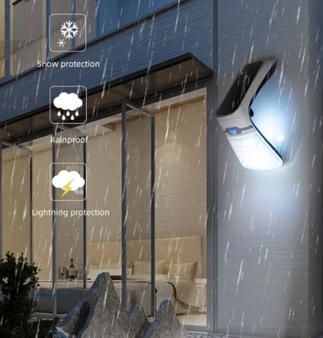 Solar motion wall light
