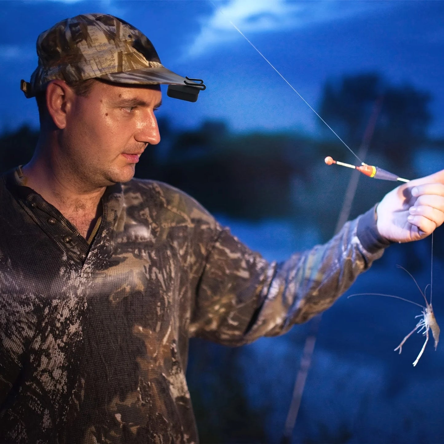 Super Bright LED Headlamp Clip-On Cap Torch – Fishing, Camping & Outdoor Use
