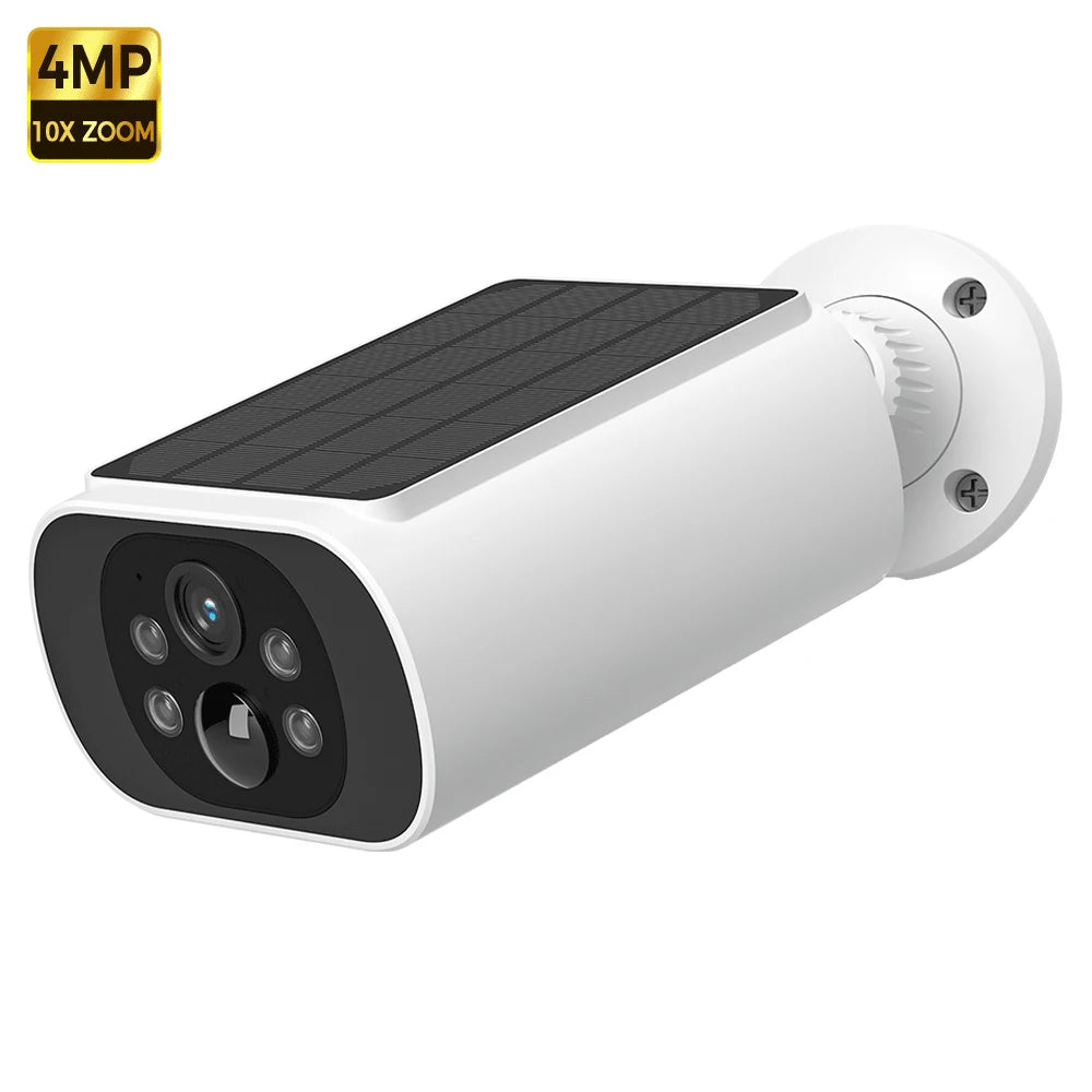 Solar Security Camera 2.5K WiFi Outdoor – Wireless, Night Vision, AI Detection
