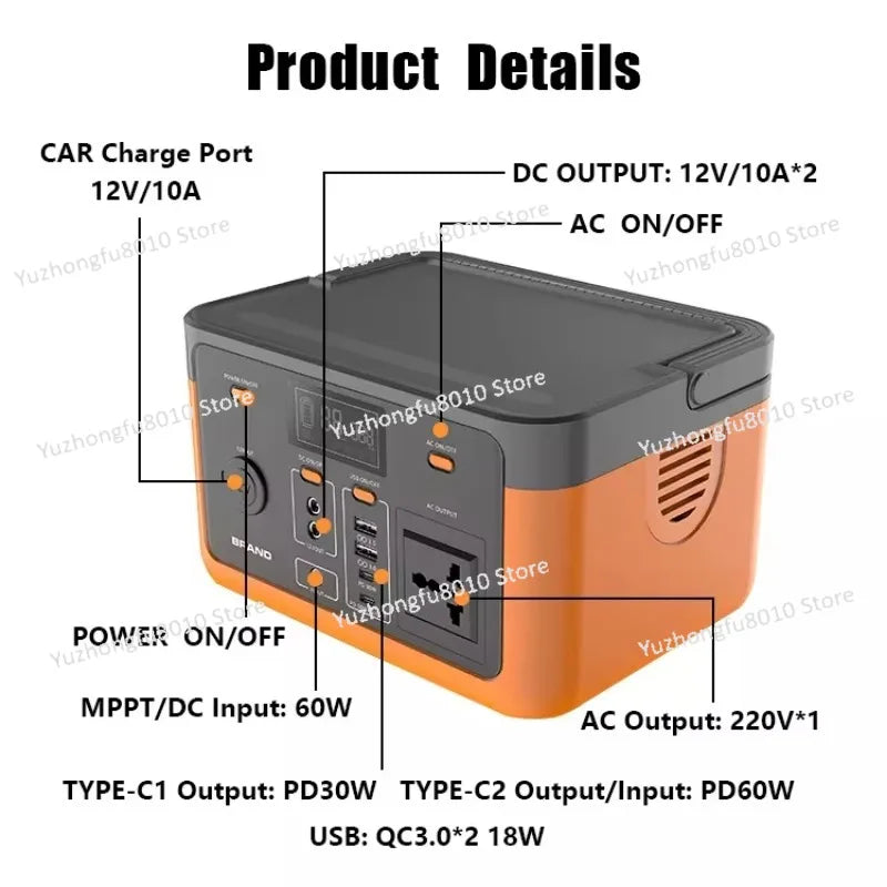 Portable Solar Power Station – Load Shedding Backup Power (300W–5000W)