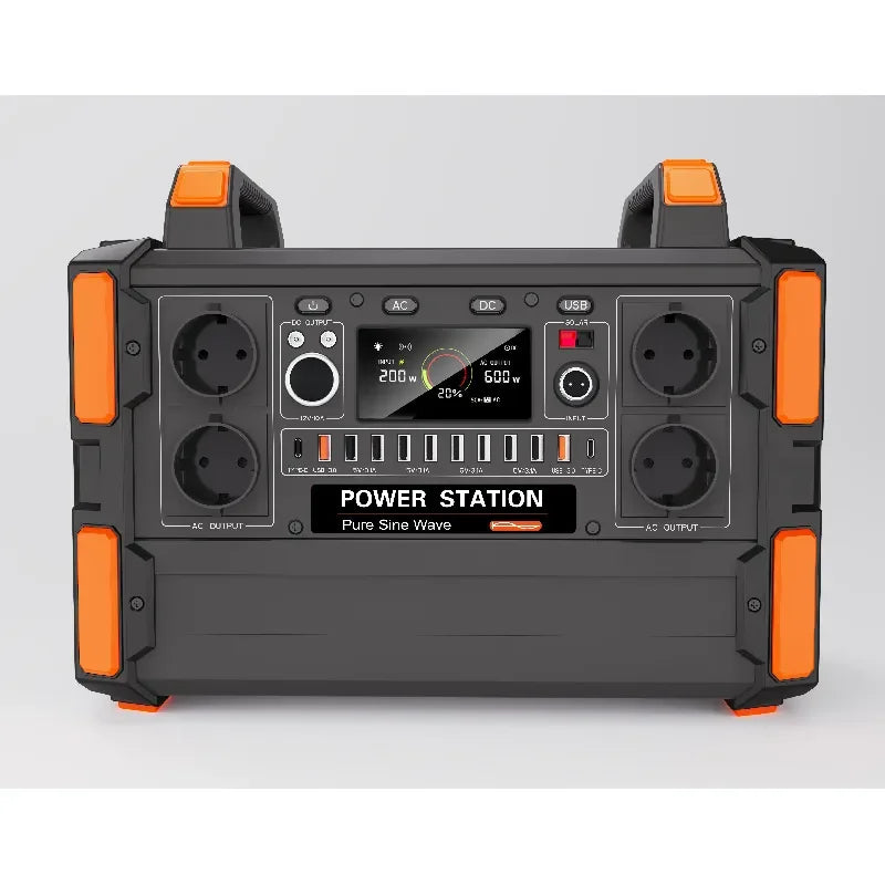 Portable Power Station LiFePO4 – Fast Charging Load Shedding Backup (1200W–3000W)