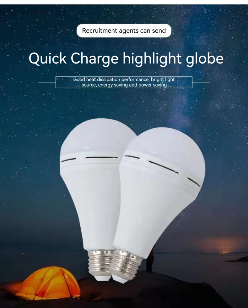 Rechargeable LED Emergency Bulb - Load Shedding Light Bulb (7W-15W)