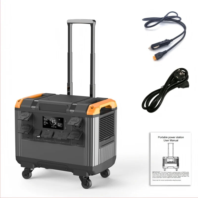 Portable Power Station LiFePO4 – Fast Charging Load Shedding Backup (1200W–3000W)