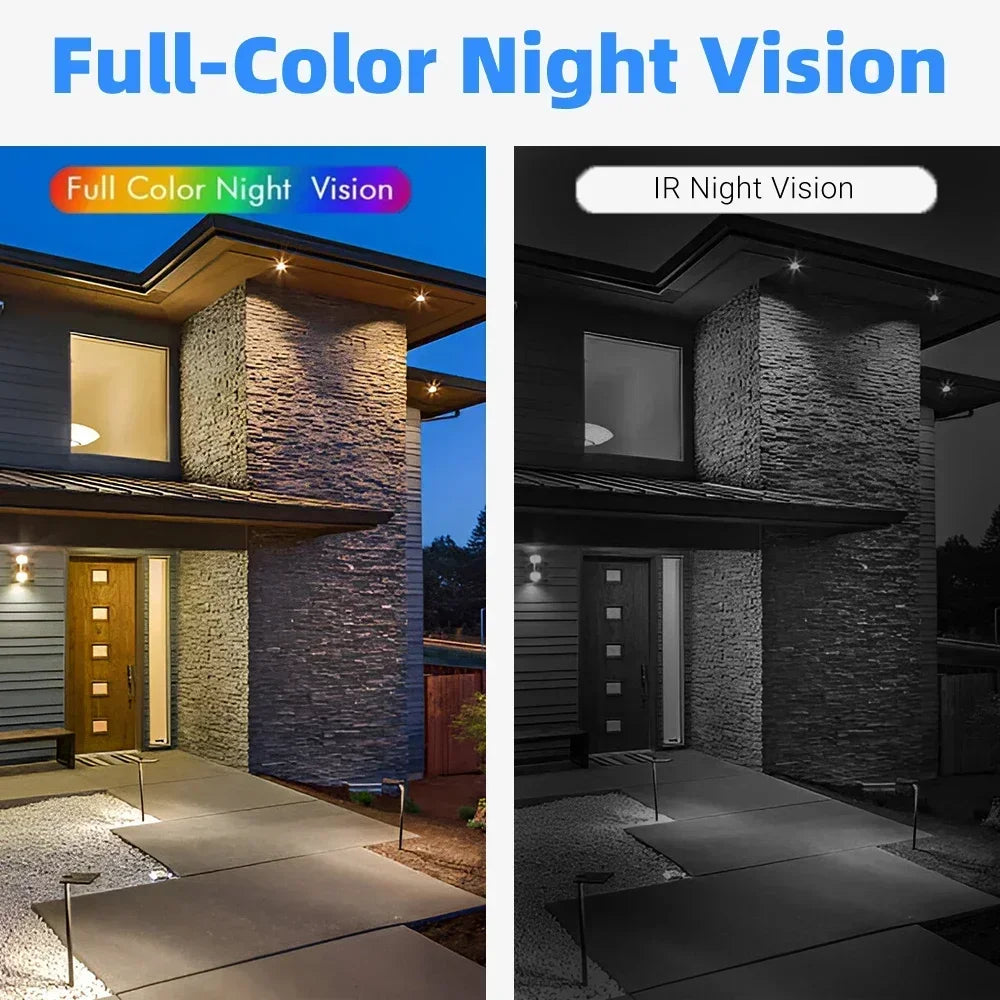 2K 5MP Solar Security Camera – Wireless Outdoor, Night Vision, WiFi & Alexa