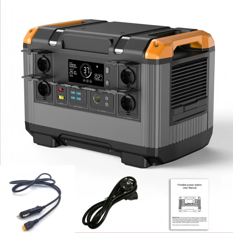 Portable Power Station LiFePO4 – Fast Charging Load Shedding Backup (1200W–3000W)