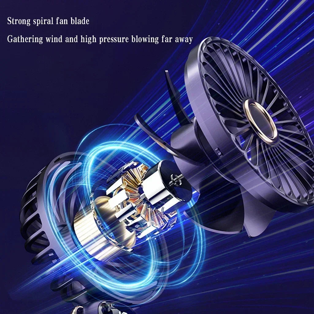 USB Rechargeable Portable Fan - 3-in-1 Handheld Desk Fan for Load Shedding