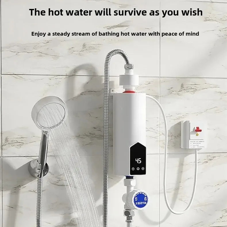 Instant Electric Water Heater 220V 3000W–5500W – Portable Shower & Kitchen