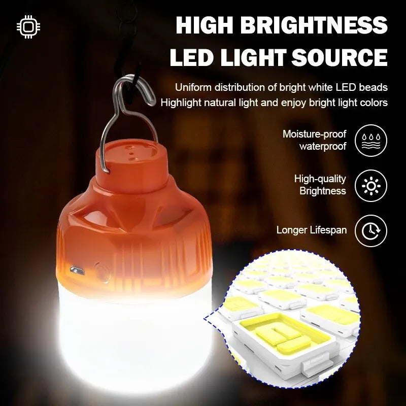Rechargeable LED Camping Lantern - Load Shedding Emergency Light
